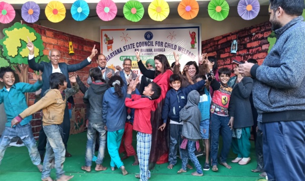 Children celebrating at Bal Bhawan Ambala