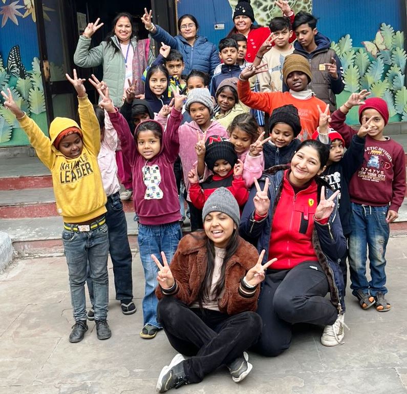 Children at the shelter home
